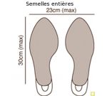 Patins de protection beige pour protéger les semelles de vos chaussures préférées