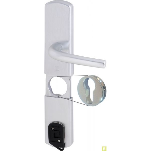 Garniture de porte blindée avec protége cylindre magnétique