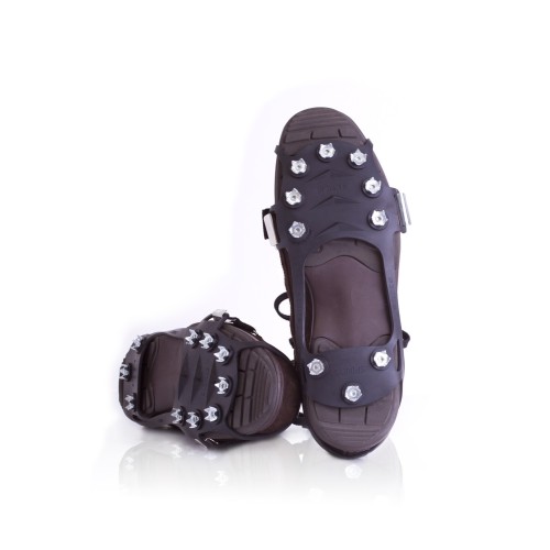 Crampons Antidérapants 11 Dents Pour Chaussures - Traction Neige Glace Randonnée Chasse Hiver
