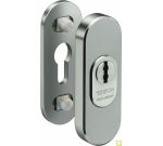 Rosace de sécurité menuiserie bois pour protection de cylindre de porte