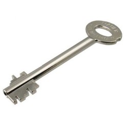 Clé Mauer double panneton pour coffre fort ( moins de 90mm)