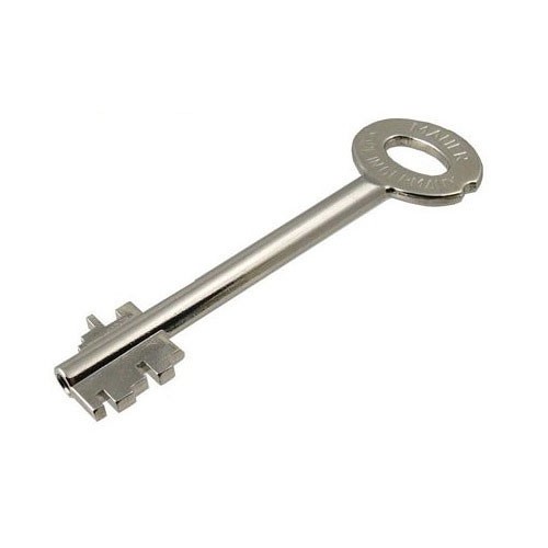 Clé Mauer double panneton pour coffre fort  moins de 90mm