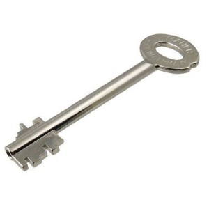 Clé Mauer double panneton pour coffre fort  moins de 90mm