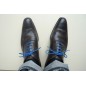 Lacets pour chaussures fins cirés 75cm - Bleu dur nuit