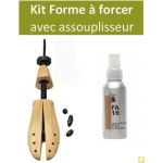 Forme embauchoir à forcer les chaussures serrées KIT avec assouplisseur