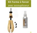 Forme embauchoir à forcer les chaussures serrées KIT avec assouplisseur